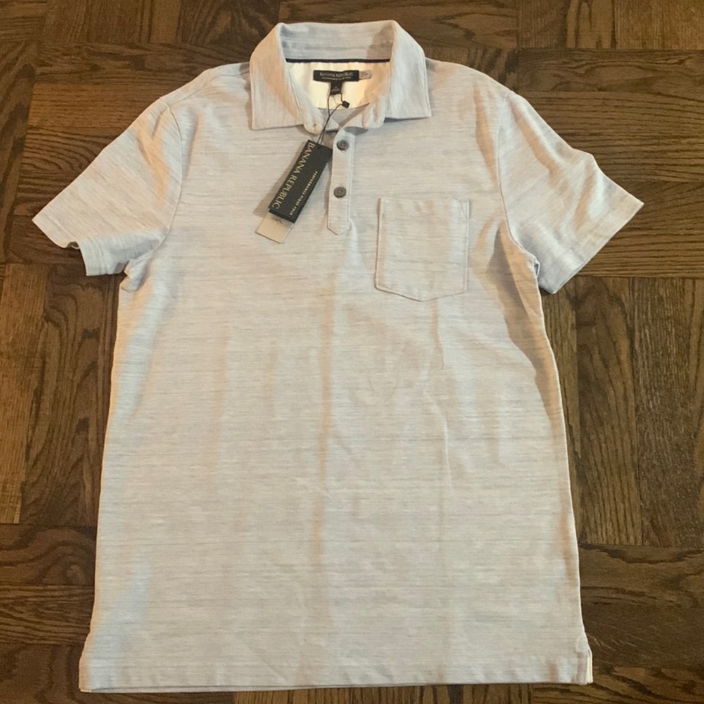 New Banana Republic Performance Pique Polo